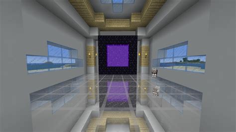 Finally finished my survival portal room! Reflecting floor turned out ...