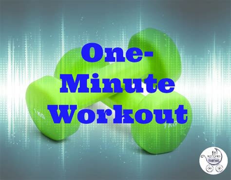 A One-Minute Workout, Plus More Great Links