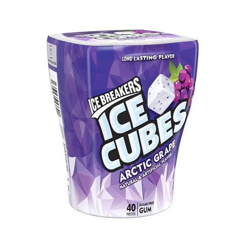 ICE BREAKERS ICE CUBES Sugar Free Gum, Arctic Grape, 40 Piece : Amazon.co.uk: Grocery