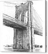 Brooklyn Bridge Pencil Drawing Drawing by Mike Theuer - Fine Art America