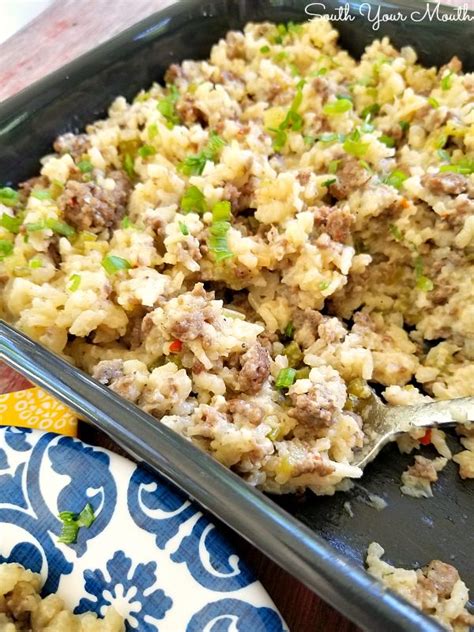 Hamburger & Rice Casserole | Ground beef and rice baked together in a classic casserole recipe ...