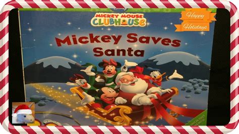 DISNEY MICKEY MOUSE "MICKEY SAVES SANTA" - Read Aloud - story book for kids & children - YouTube