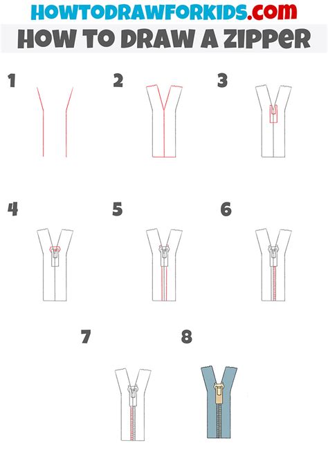 Zipper Drawing Tutorial