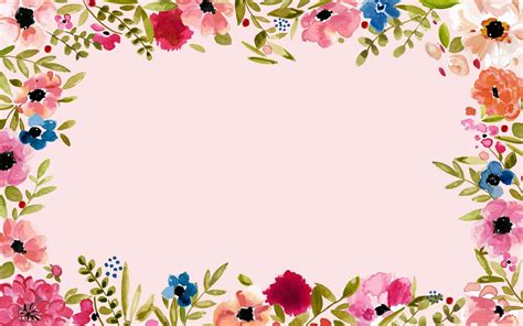 Aesthetic Flowers Border Wallpapers - Wallpaper Cave