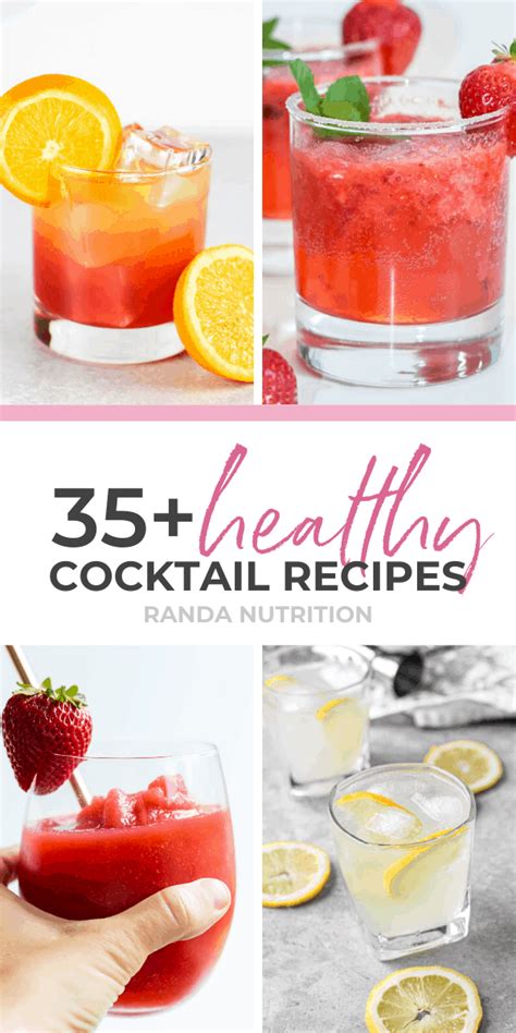 58 Healthy Summer Cocktails (Low Cal Low Sugar) | Randa Nutrition