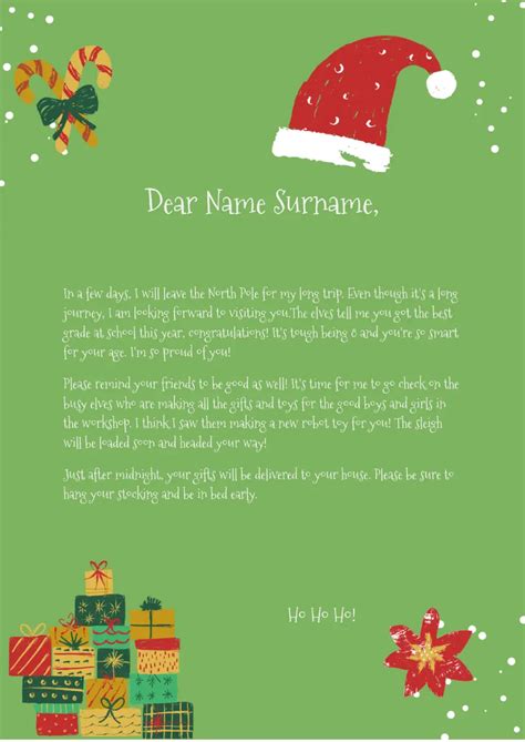 Free Christmas Letter Template For Google Docs