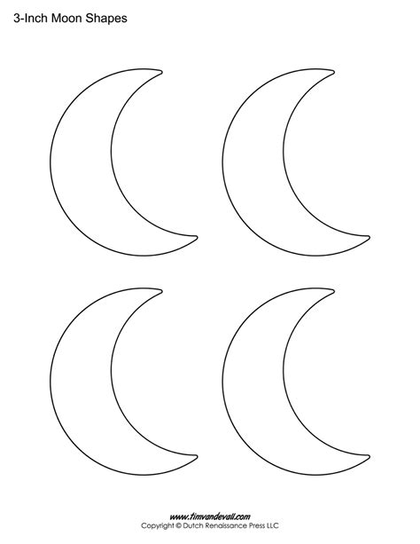 Blank Moon Templates – Tim's Printables