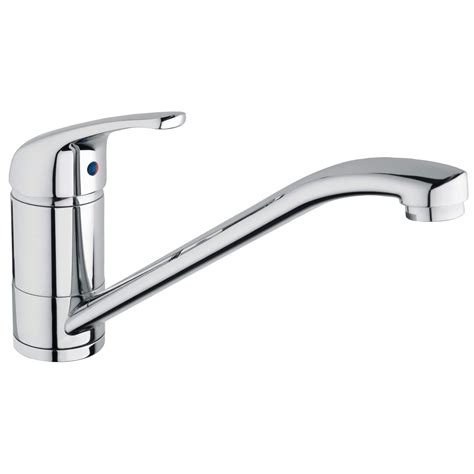 Modern Chrome finish Kitchen Single lever sink tap | Departments | DIY at B&Q