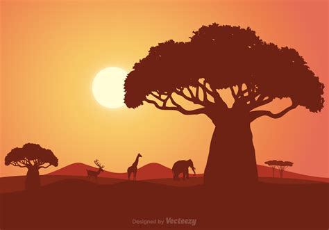 South African Vector Landscape 124878 Vector Art at Vecteezy