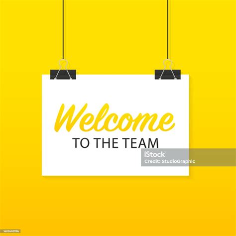 Binder Clip Blank Templates Welcome To The Team Welcome To The Team For Banner Design Business ...