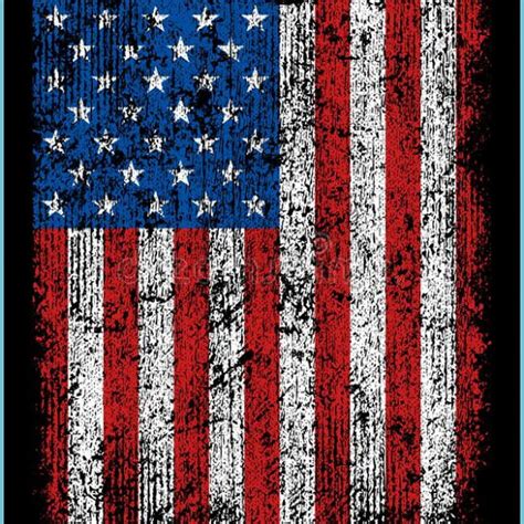 Grunge Usa Flag Black White Background Stock Vector - Vertical American Flag, Dark American Flag ...