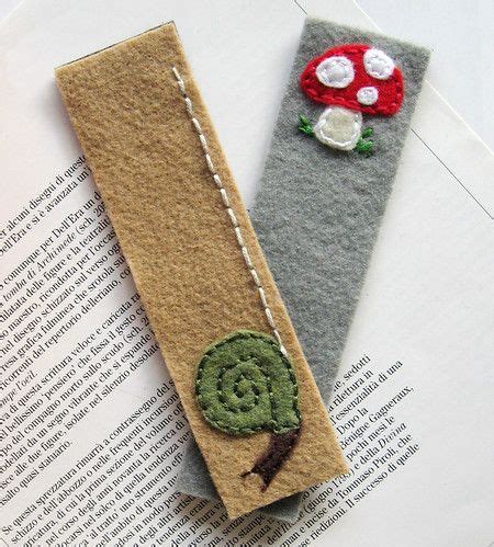 Woodland Bookmark set | Felt bookmark, Felt crafts, Felt diy