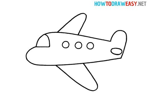 Plane Drawing Tutorial | Plane drawing, Airplane drawing, Drawing for kids