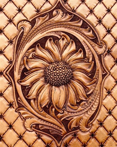 Sunflower Pattern Pack Leather Work Tooling Designs - Etsy