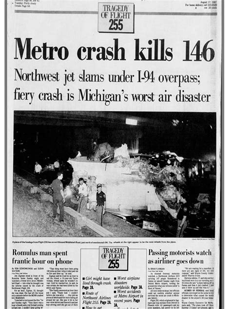 36th anniversary of Northwest Airlines Flight 255 crash in Romulus