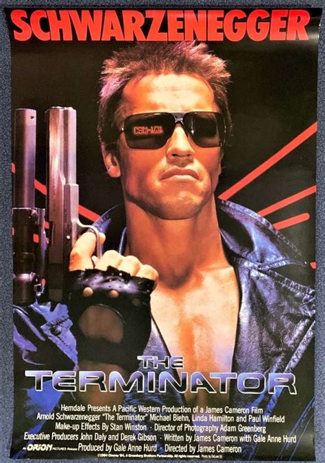 All About Movies - The Terminator Poster Original Rolled One Sheet ...