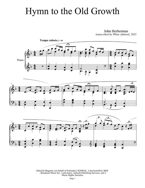 Dan Gibson Solitudes (Hymn to the Old Growth) | True Piano Transcriptions