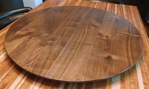 Walnut Lazy Susan Turntable Large by SelectWoodWorks on Etsy