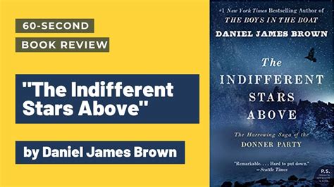 "The Indifferent Stars Above" by Daniel James Brown: 60-second #BookReview - YouTube