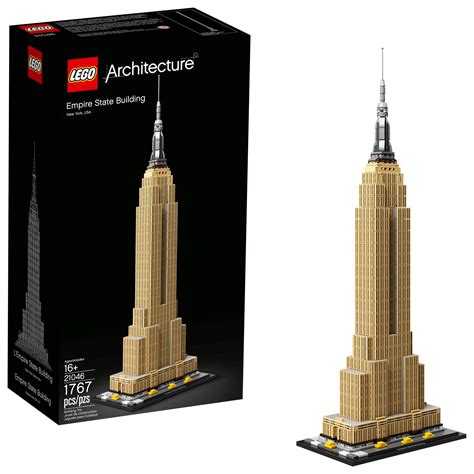 Buy LEGO Architecture Empire State Building 21046 New York City Skyline Architecture Model Kit ...