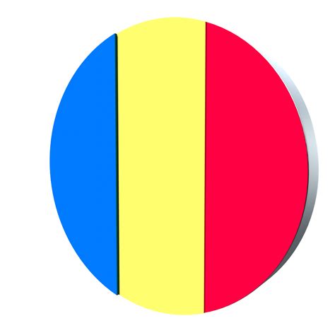 Chad flag 3d icon PNG transparent 8493355 PNG