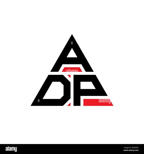 ADP triangle letter logo design with triangle shape. ADP triangle logo design monogram. ADP ...