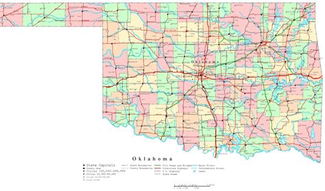 Oklahoma Elevation Map - Printable Map Of Norman Ok - Printable Maps