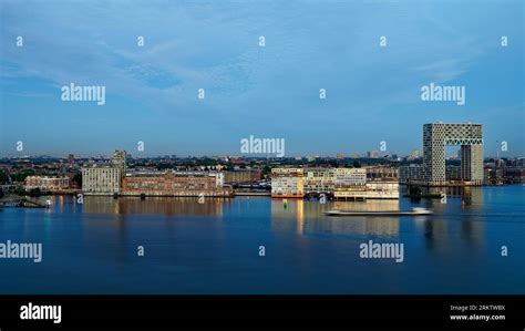 Amsterdam Skyline at sunset Stock Photo - Alamy