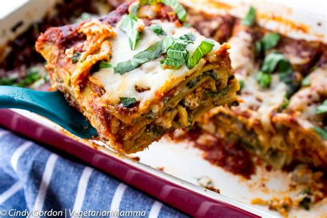 Spinach Mushroom Lasagna - Delicious!