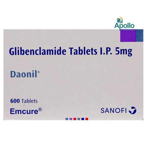 Daonil Tablet 30's Price, Uses, Side Effects, Composition - Apollo Pharmacy