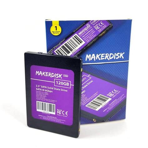 SSD MakerDisk SATA III de 120 GB e 2,5 polegadas com sistema operacional RPi - Opencircuit