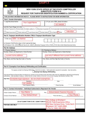 W9 form sample - Fill Out and Sign Printable PDF Template | SignNow