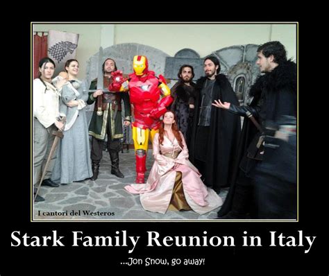 Stark Family Reunion in Italy by ValeviL-the-phoenix on DeviantArt