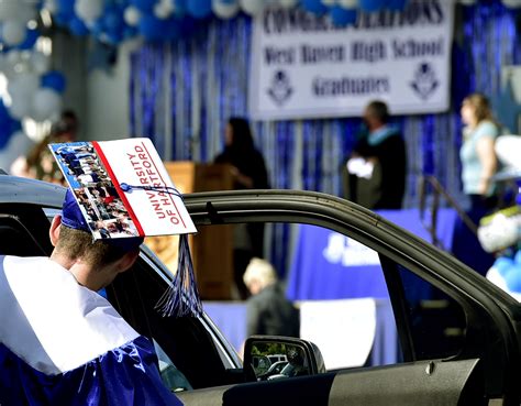 Photos: West Haven High School drive-in graduation ceremony 2020