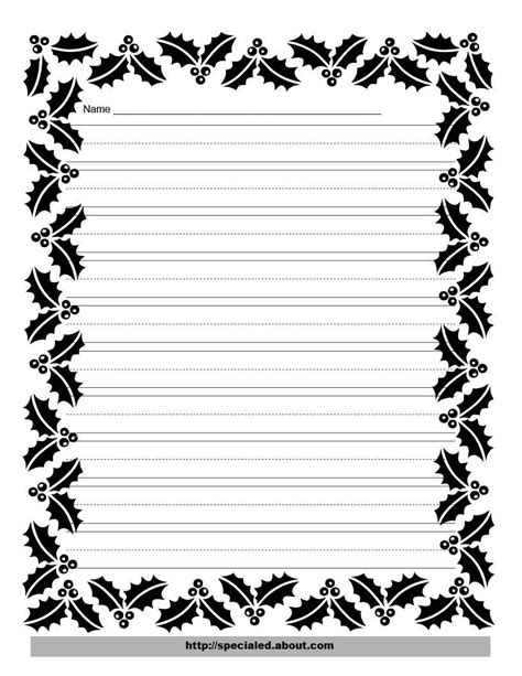 Writing Border Paper - ClipArt Best