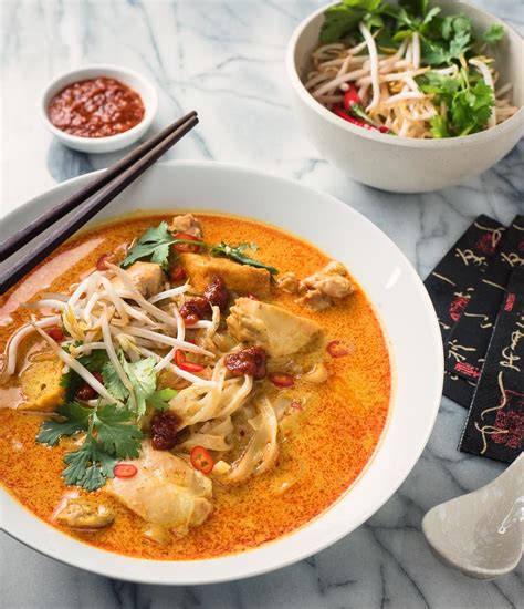 laksa noodle soup - spicy malaysian curry coconut soup - glebe kitchen