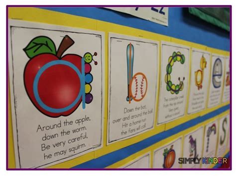 Alphabet Formation Poems - Simply Kinder Alphabet Preschool, Kindergarten Writing, Kindergarten ...