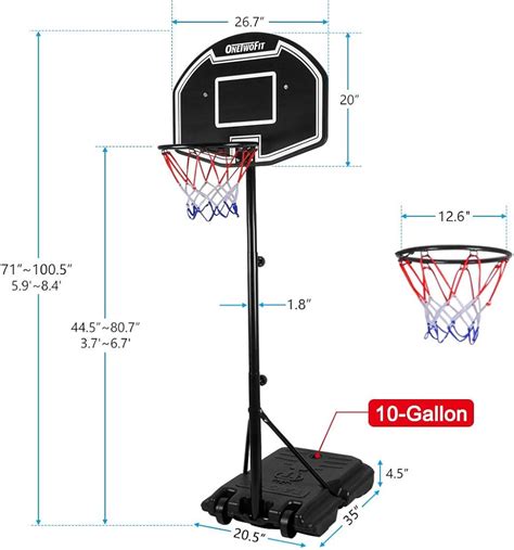 Valiente Tendero Mirar atrás altura del tablero de baloncesto fax ...