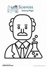 Scientist Coloring Pages For Kids – Free Printables  Art & Craft sketch template