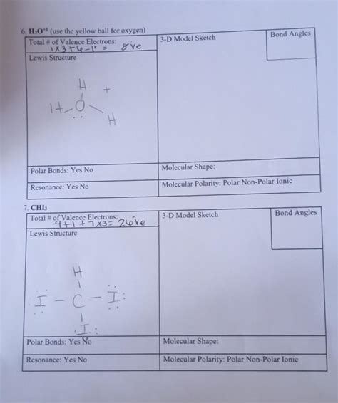 Solved 2. COCl2 3-D Model Sketch Bond Angles Total # of | Chegg.com