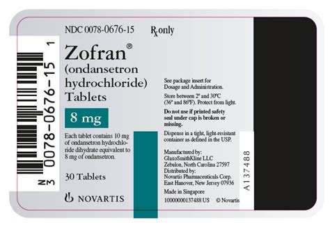 Zofran ODT - FDA prescribing information, side effects and uses