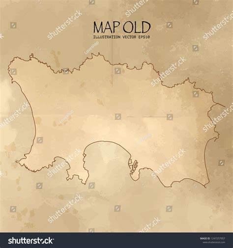 Old Jersey Map Vintage Paper Texture Stock Vector (Royalty Free ...