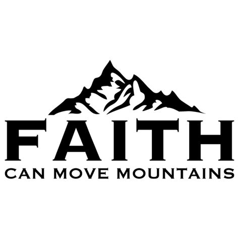 Faith Can Move Mountains – Wall Decal – BAMM Graphix