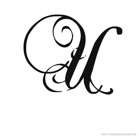 Letra U Calligraphy Alphabet Lettering Alphabet Alphabet Letters | Images and Photos finder