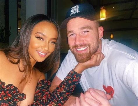 Travis Kelce Appears to be Engaged to Girlfriend Kayla Nicole - Side Action