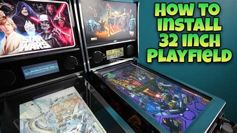 Arcade1Up Pinball Mod - How To Install 32" Monitor - YouTube