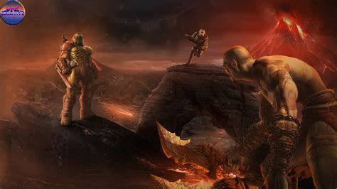 ArtStation - Kratos VS DoomSlayer VS MasterChief | Artworks