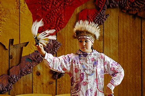 Alaska, Anchorage, Yupik dancer, Alaskan Native Heritage Center | David Sanger Photography