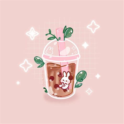 Cute Kawaii Boba Tea Drawings