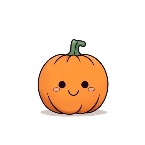 Premium AI Image | Cute funny and happy pumpkin character Generative AI